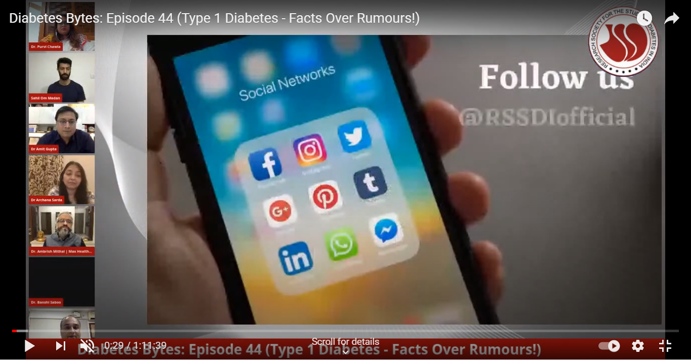 Type 1 Diabetes - Facts Over Rumours! - 30/04/2021